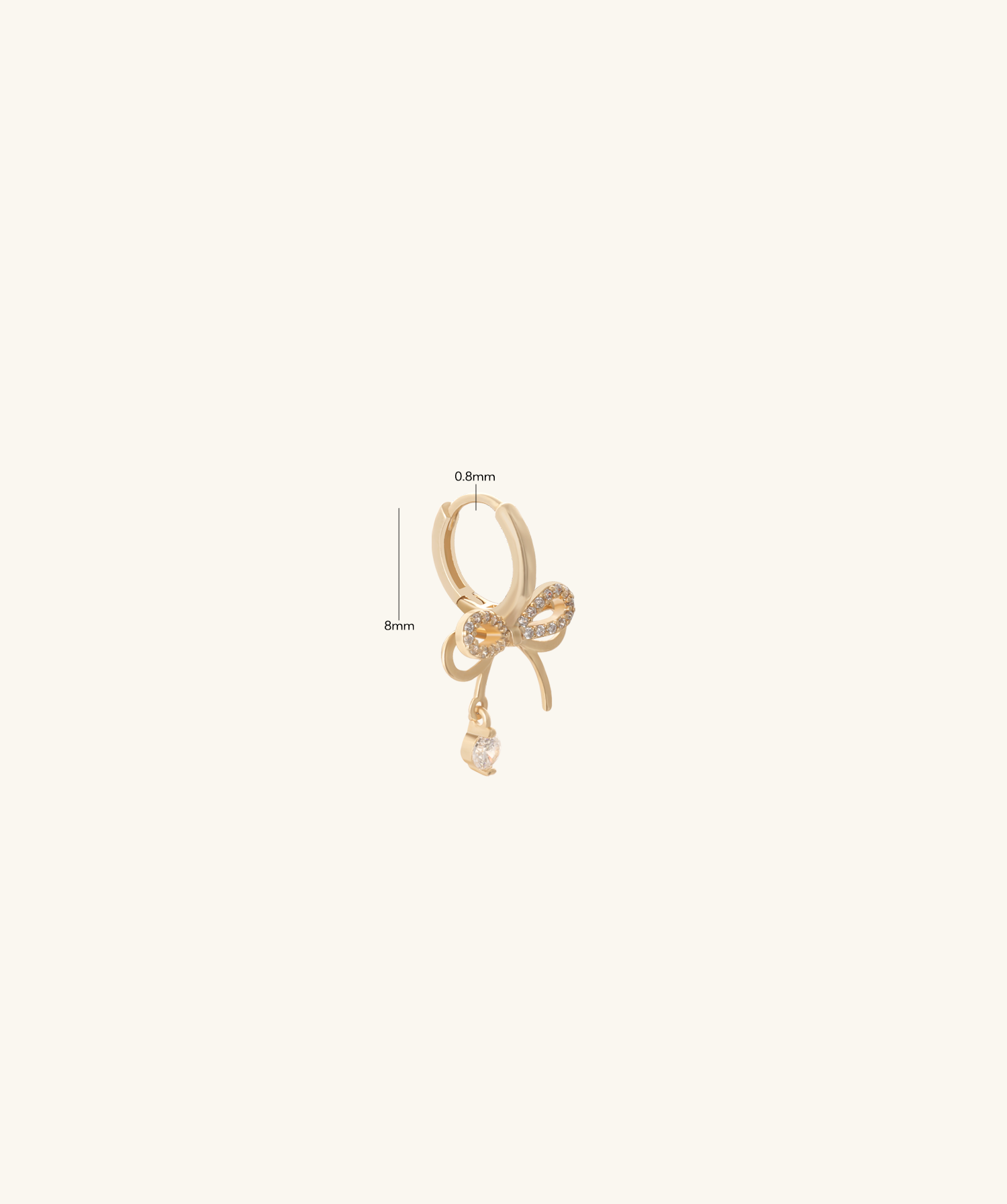Sweet Bow Drop - OumoJewelry