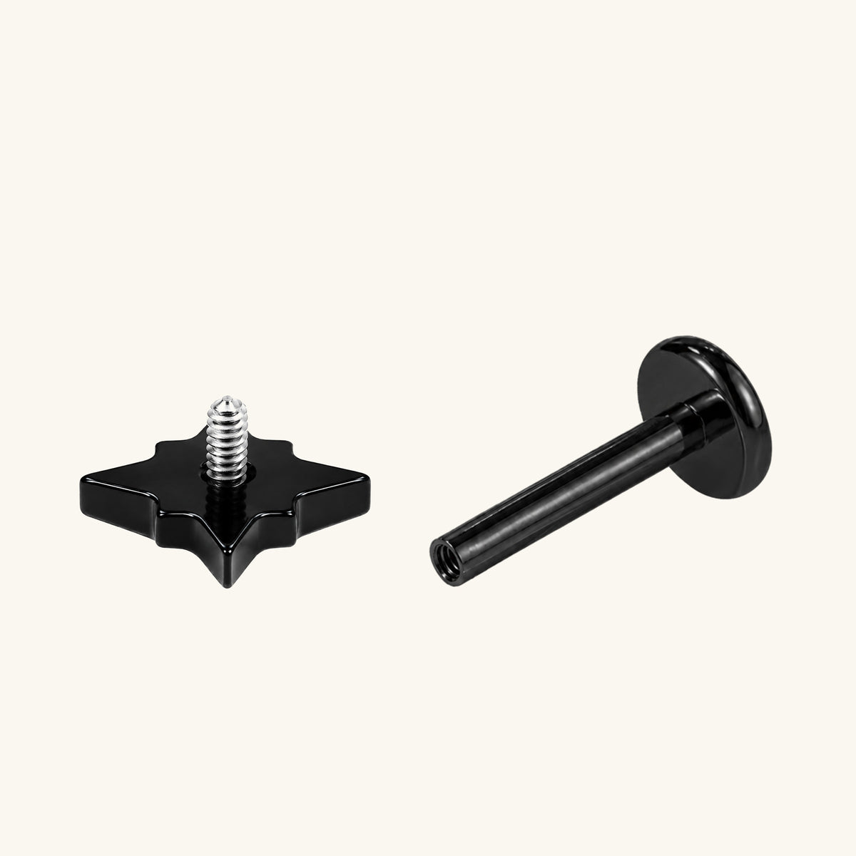 Titanium Flora Stud