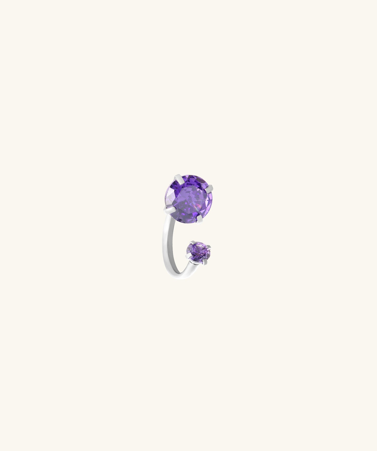Sparkle Horseshoe Ring - OumoJewelry