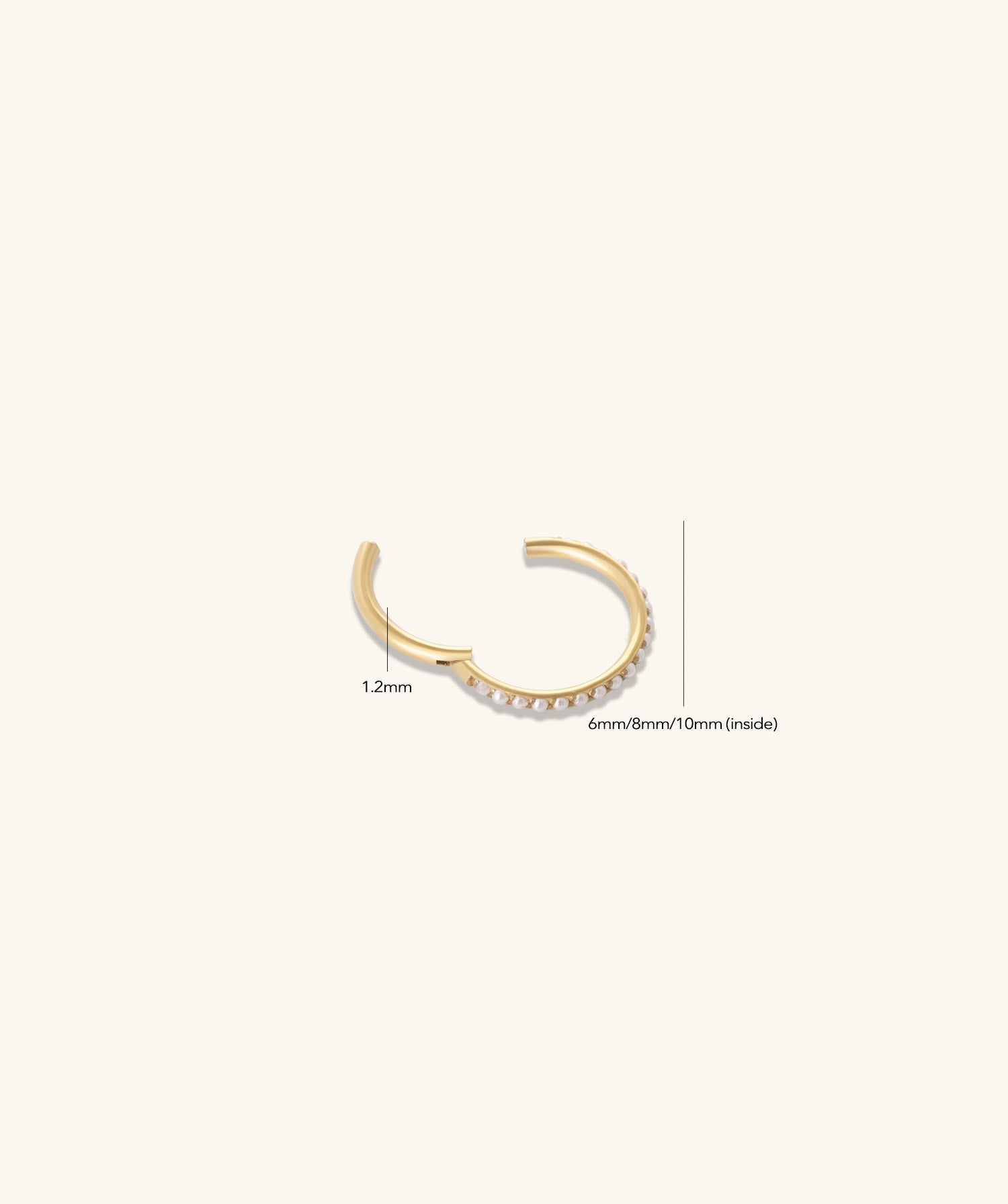 Titanium Pearl Clicker - OumoJewelry