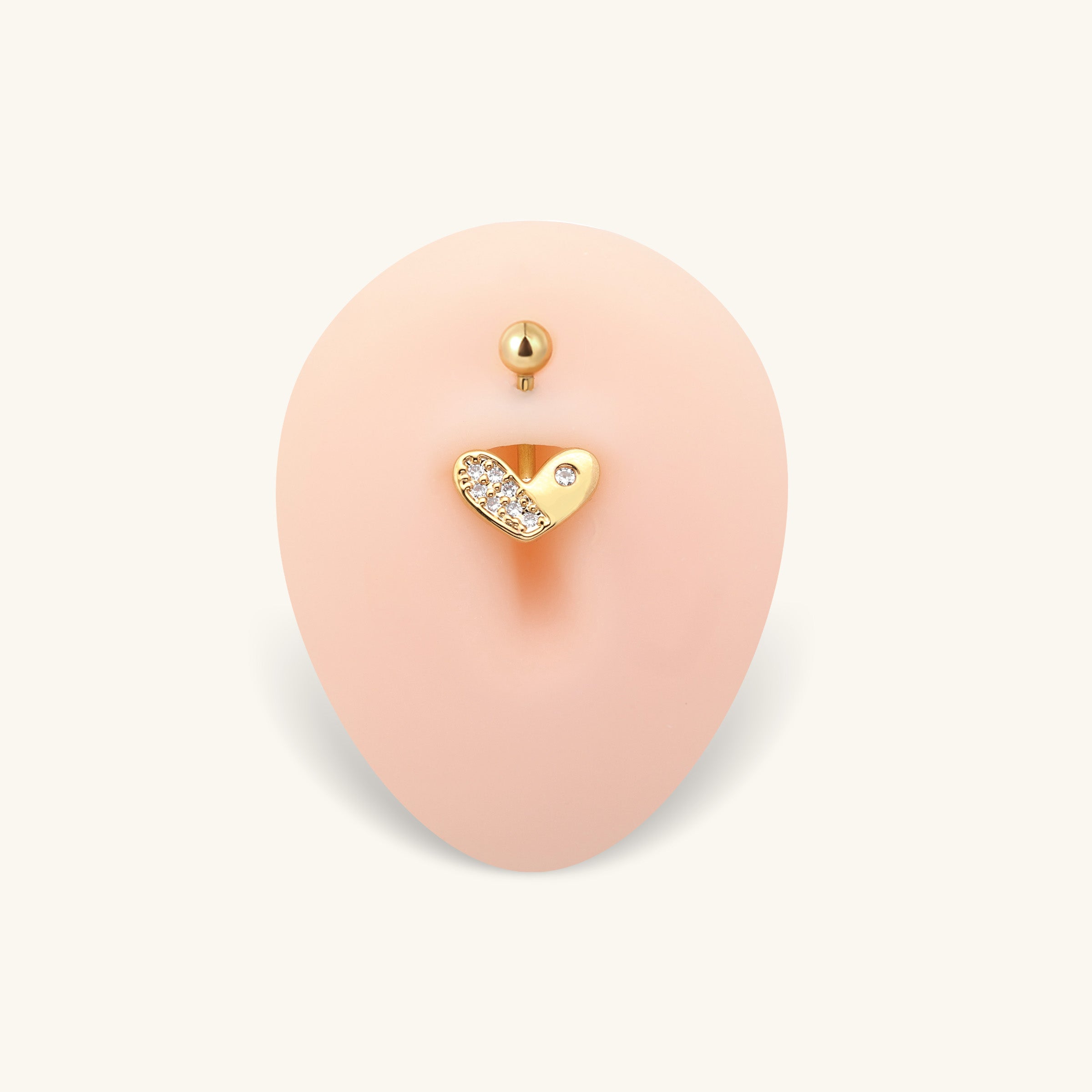 Mirel Heart Belly Ring - OumoJewelry