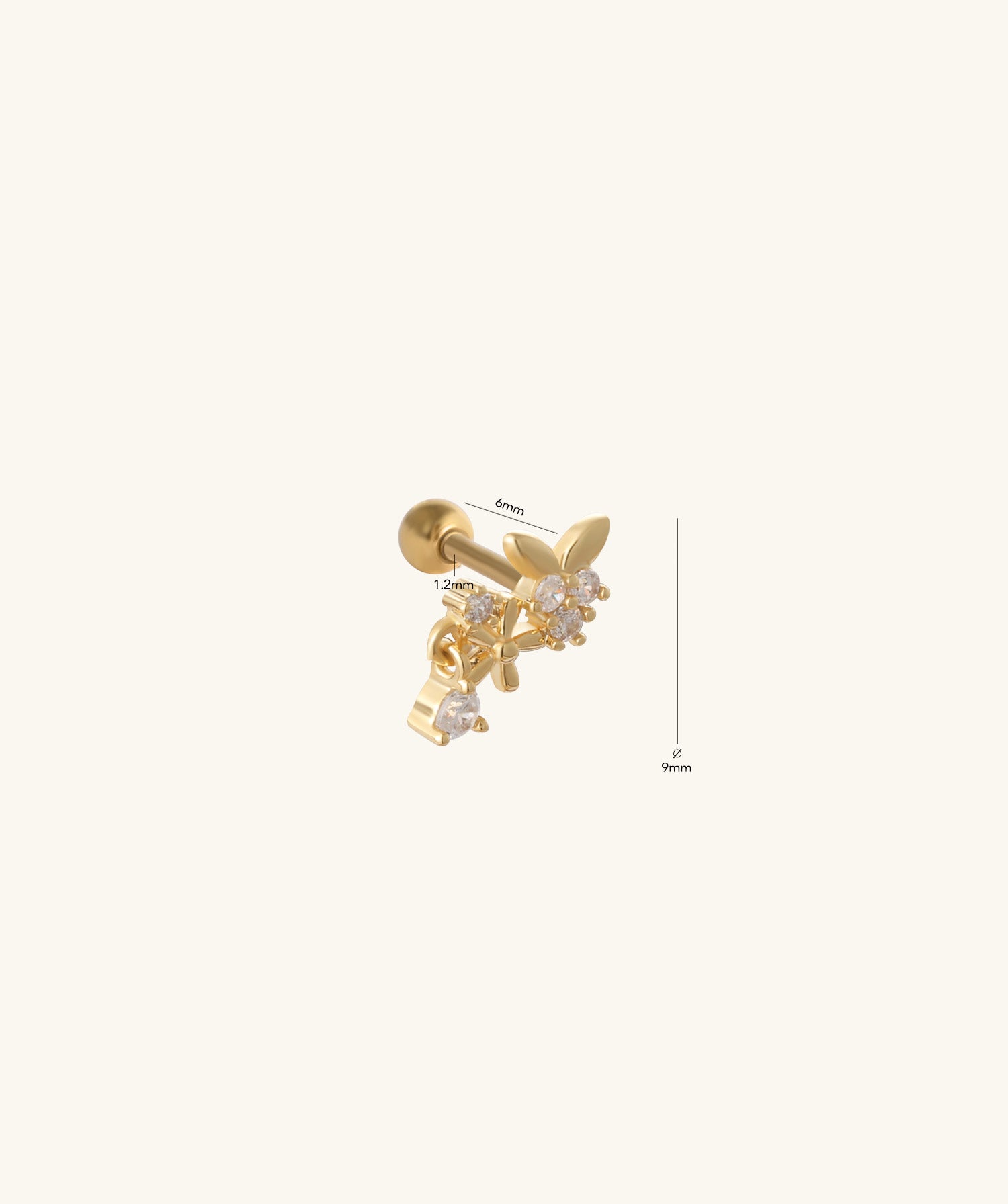 Bloom Cluster Stud