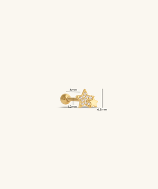 Double Star Stud - OumoJewelry