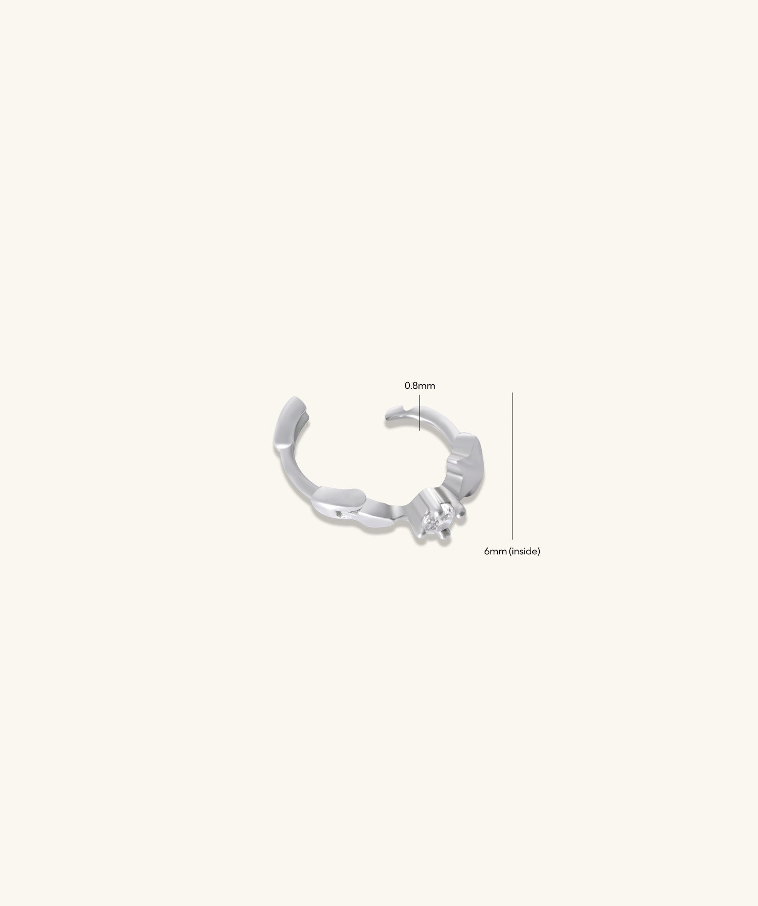 Petite Star Helix Hoop