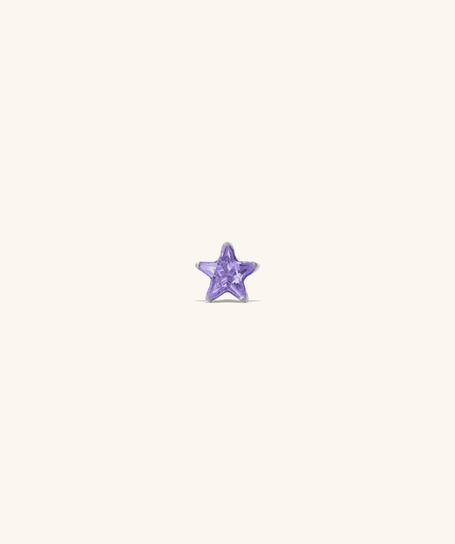 Titanium Star & Flower Reversible Stud