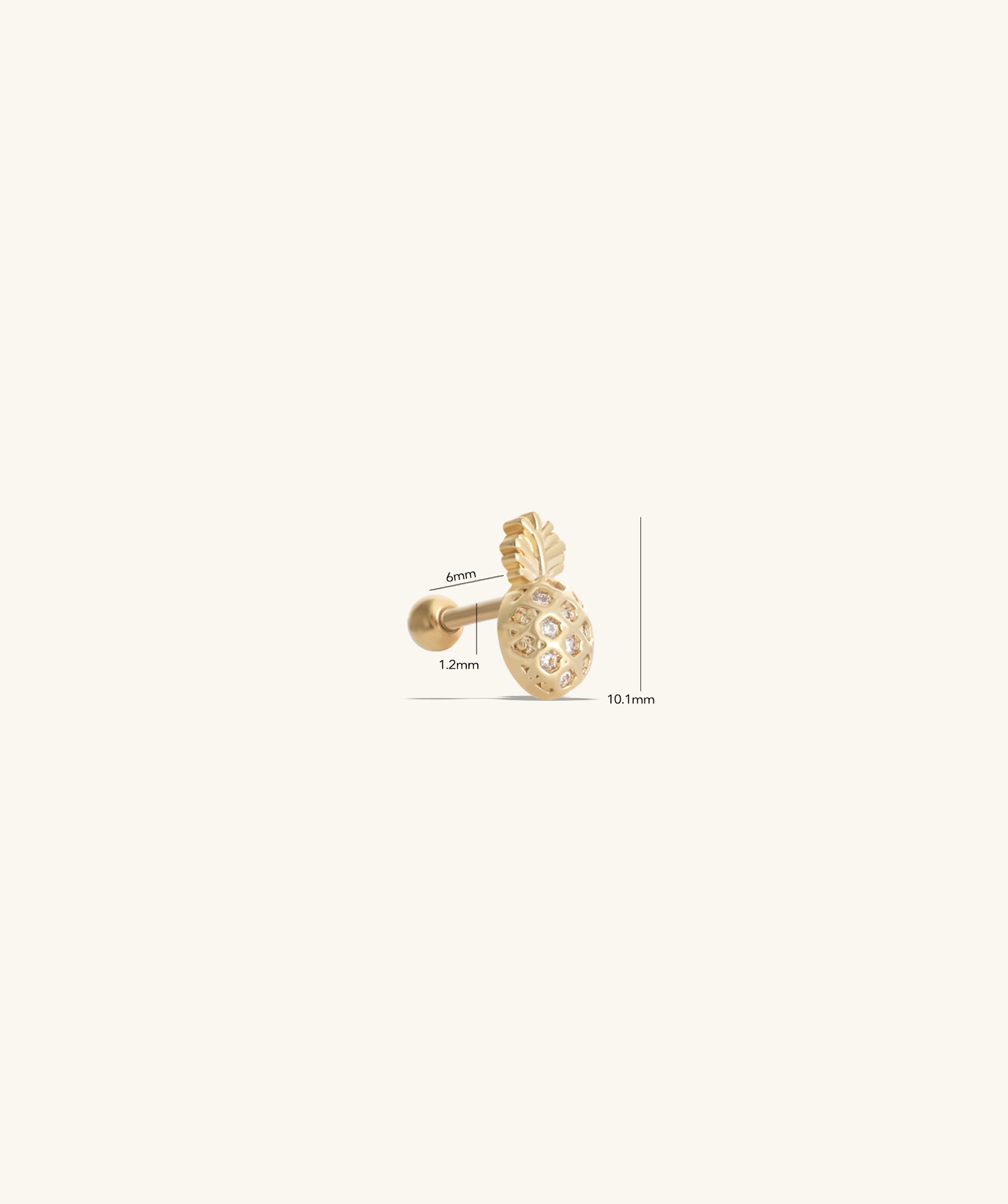 Cute Pineapple Stud 🍍 - OumoJewelry