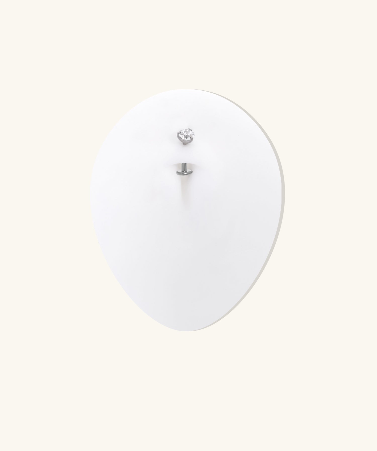 Titanium Kelda Belly Ring - Titanium - Navel - Oumo Jewelry