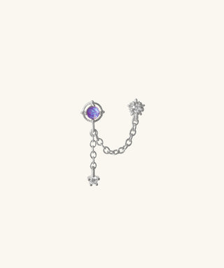 Mystery Opal Chain Earring - OumoJewelry
