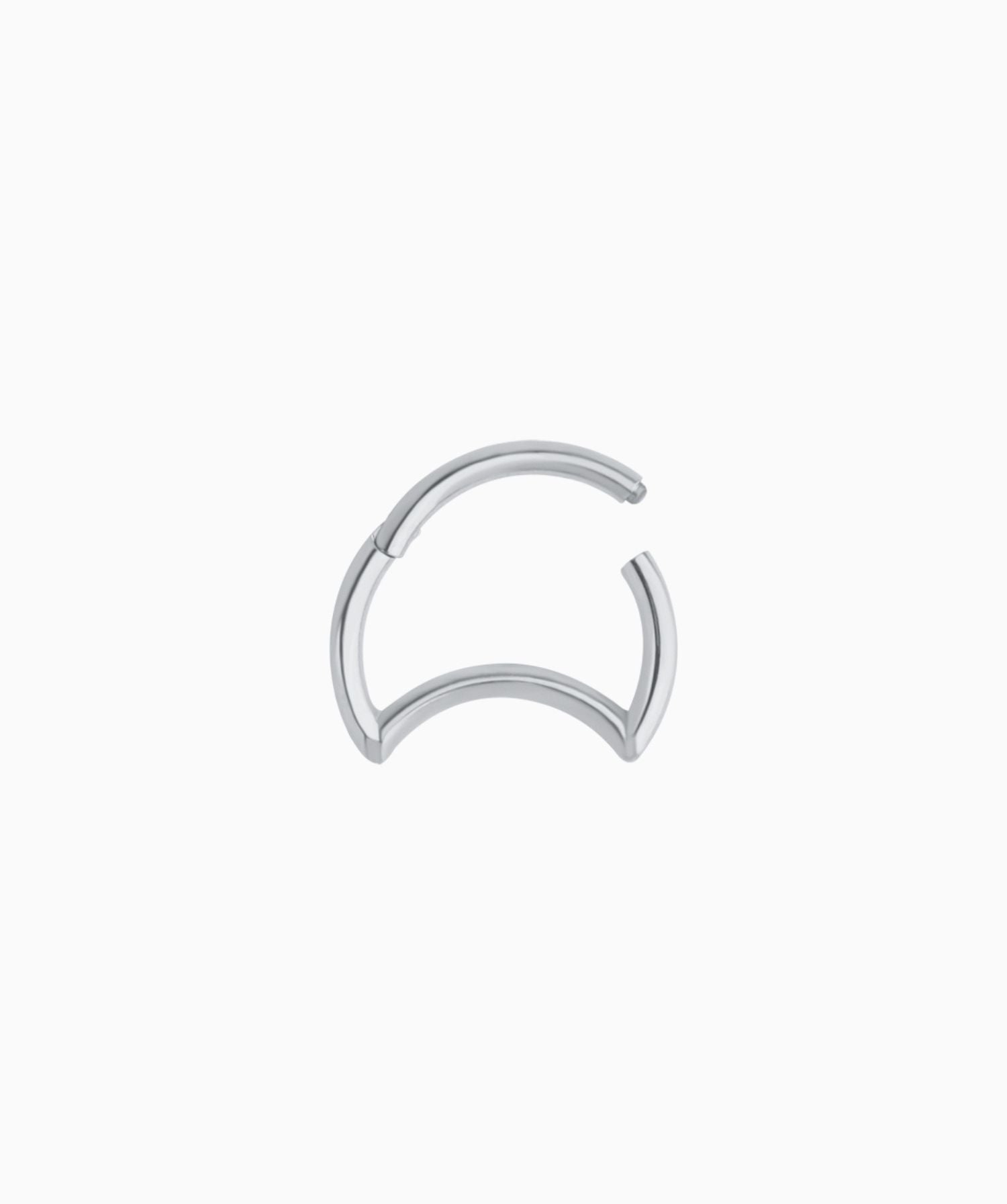 Crescent Clicker Hoop - OumoJewelry