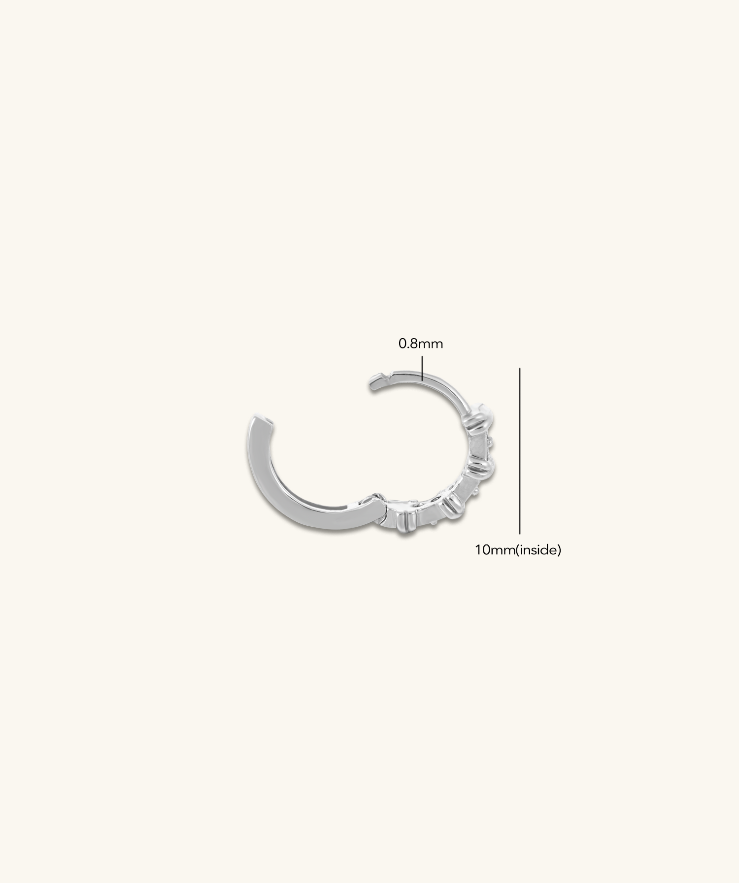 Charm Gems Hoop - OumoJewelry