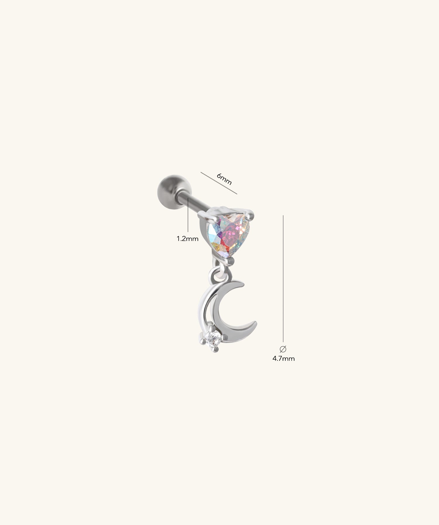 Love Moon Drop - OumoJewelry
