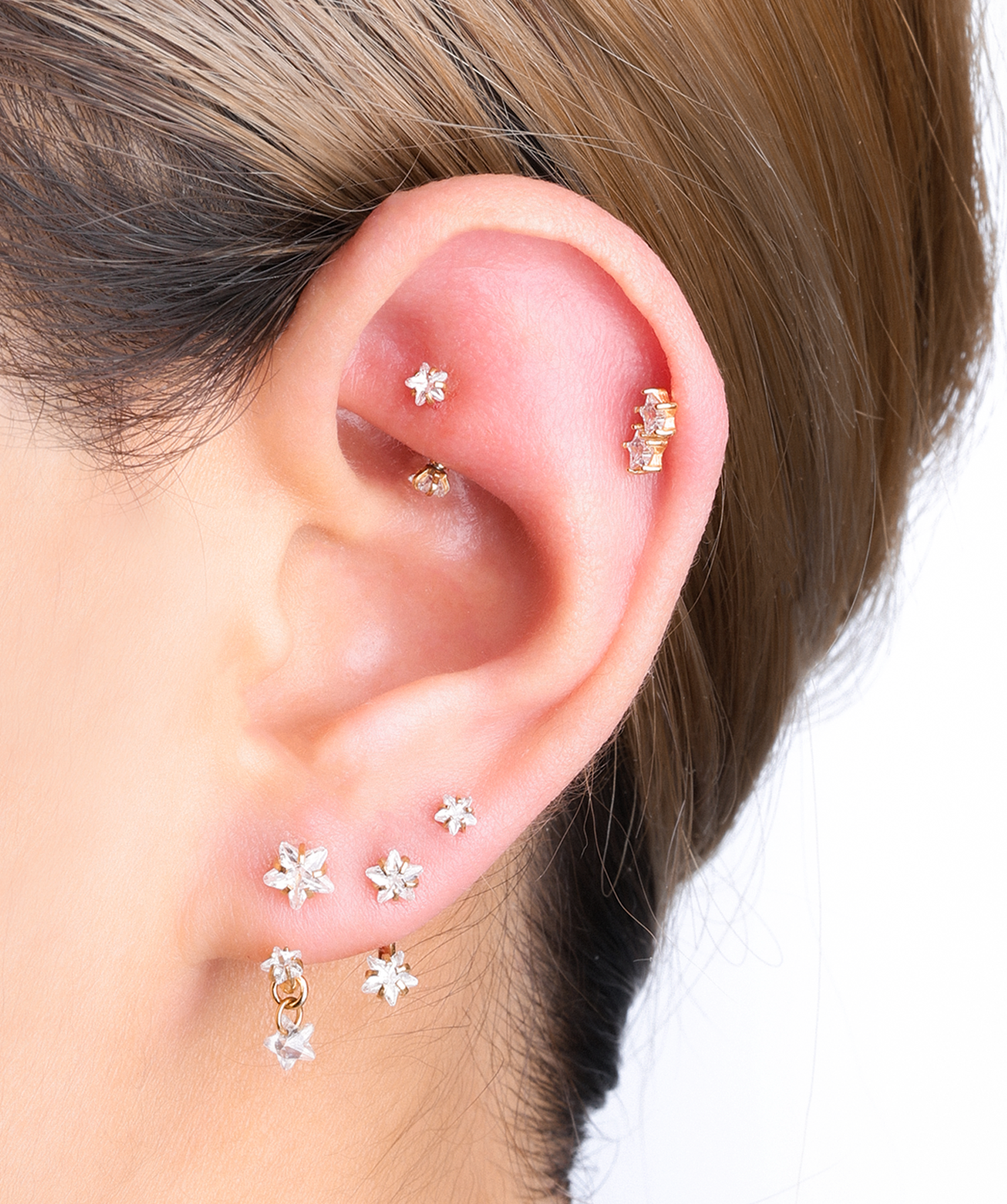 Star Barbell - OumoJewelry