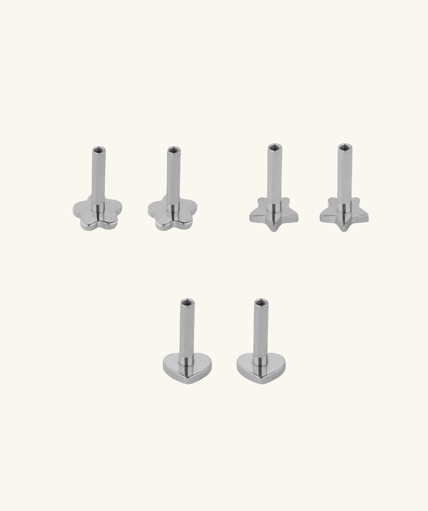6 pcs Titanium Flatback Kit - OumoJewelry