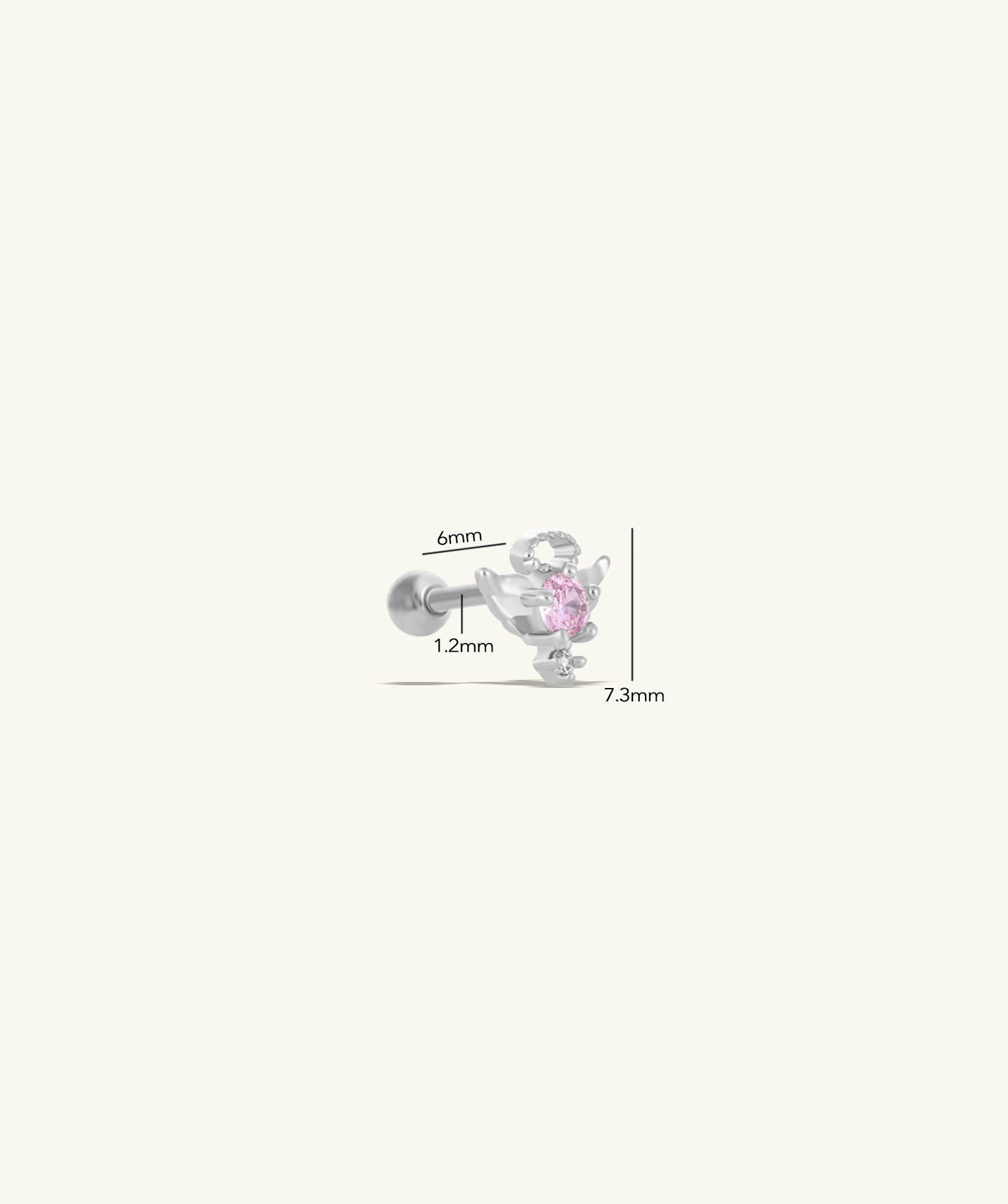 Angel Wings Stud - OumoJewelry