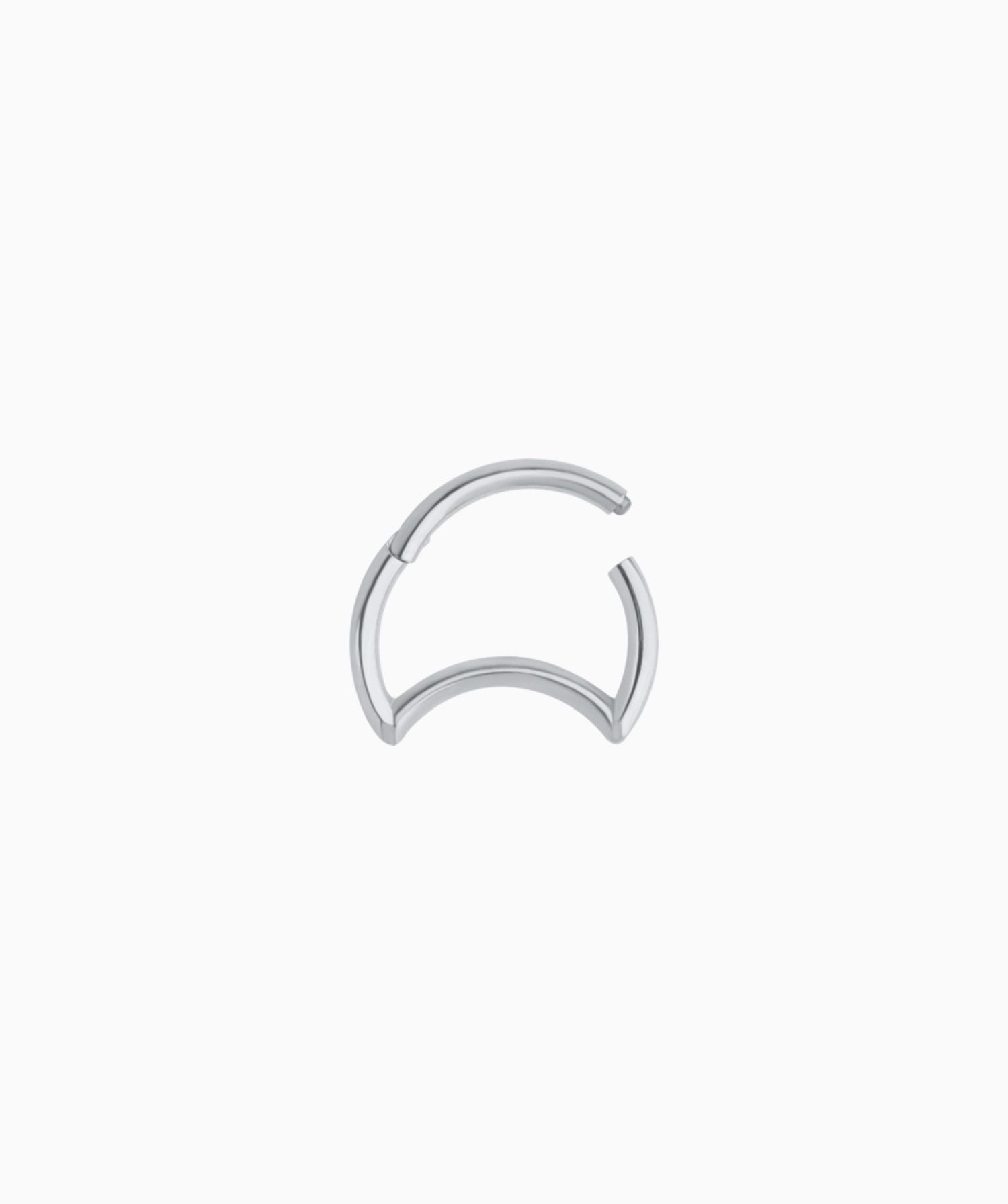 Crescent Clicker Hoop - OumoJewelry
