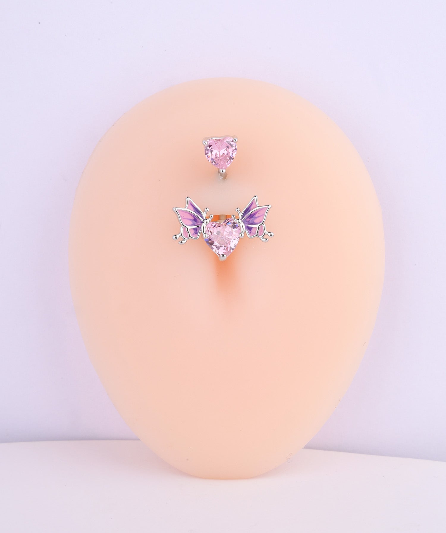 Butterfly Love Belly Ring - OumoJewelry