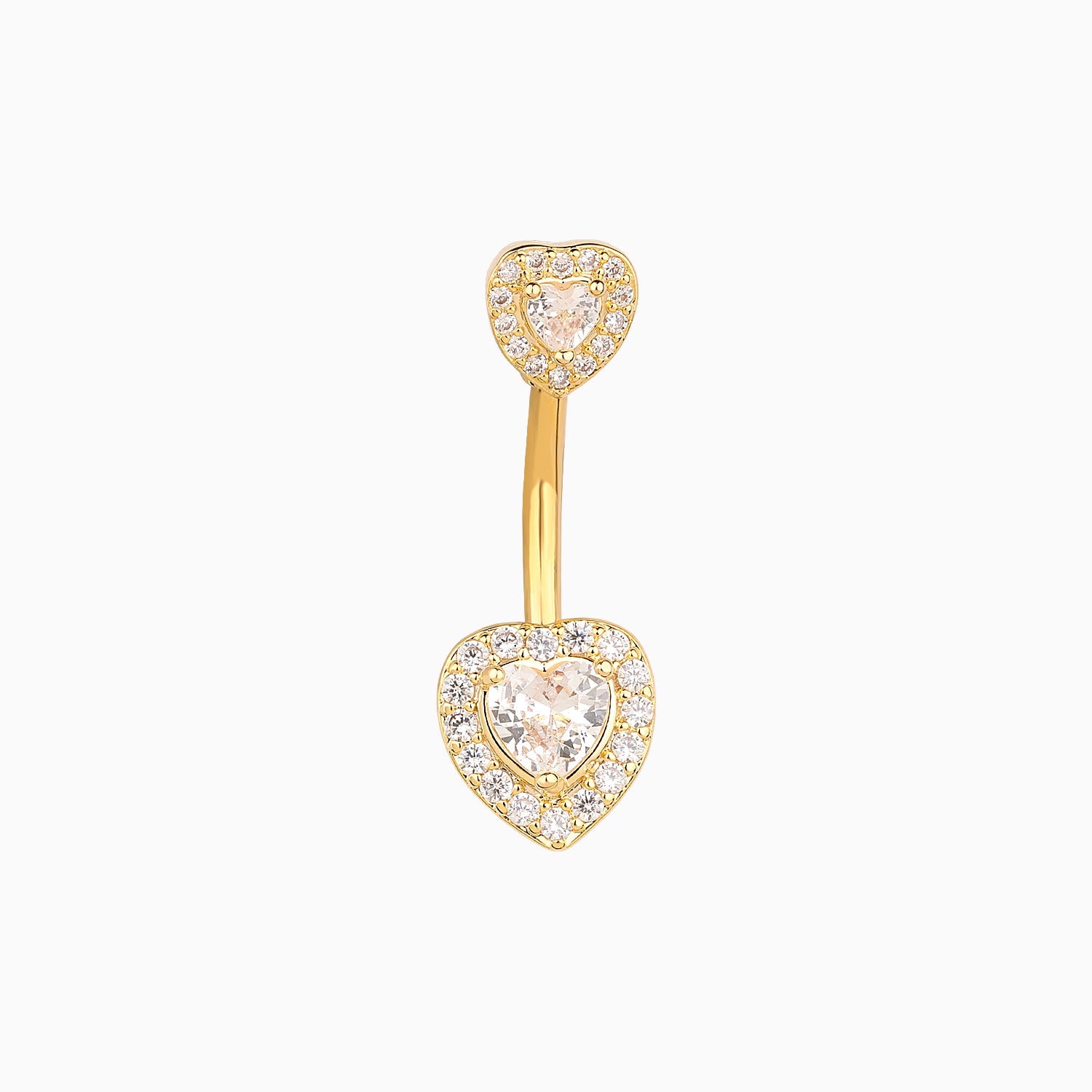 Luxury Heart Belly Ring - OhmoJewelry