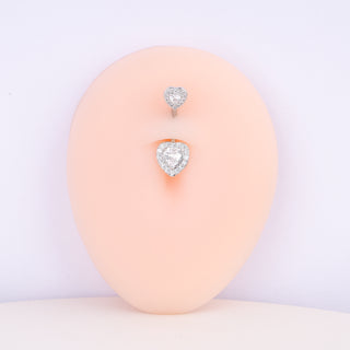 Luxury Heart Belly Ring - OhmoJewelry
