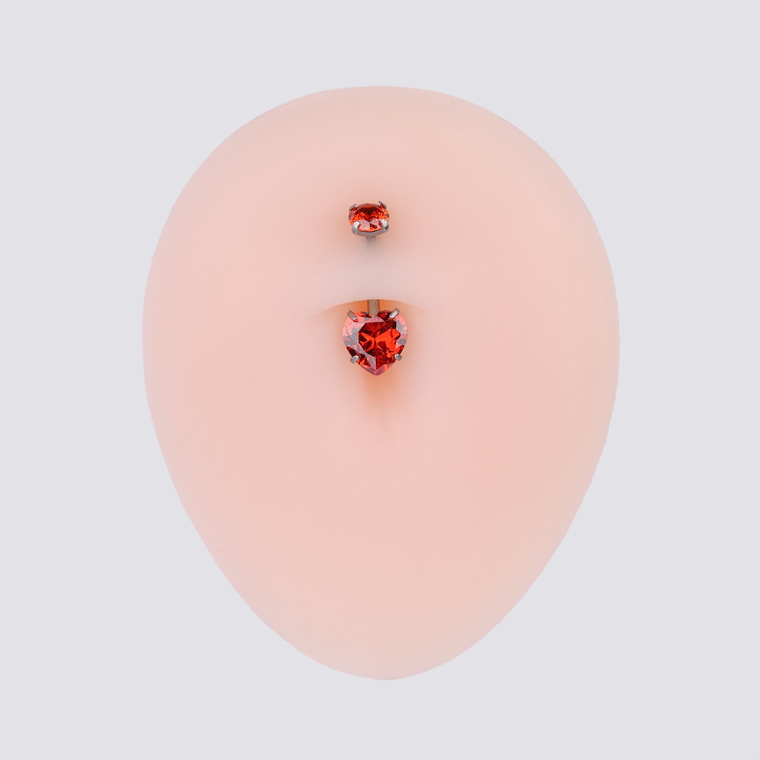 Titanium Heart Belly Ring - OumoJewelry