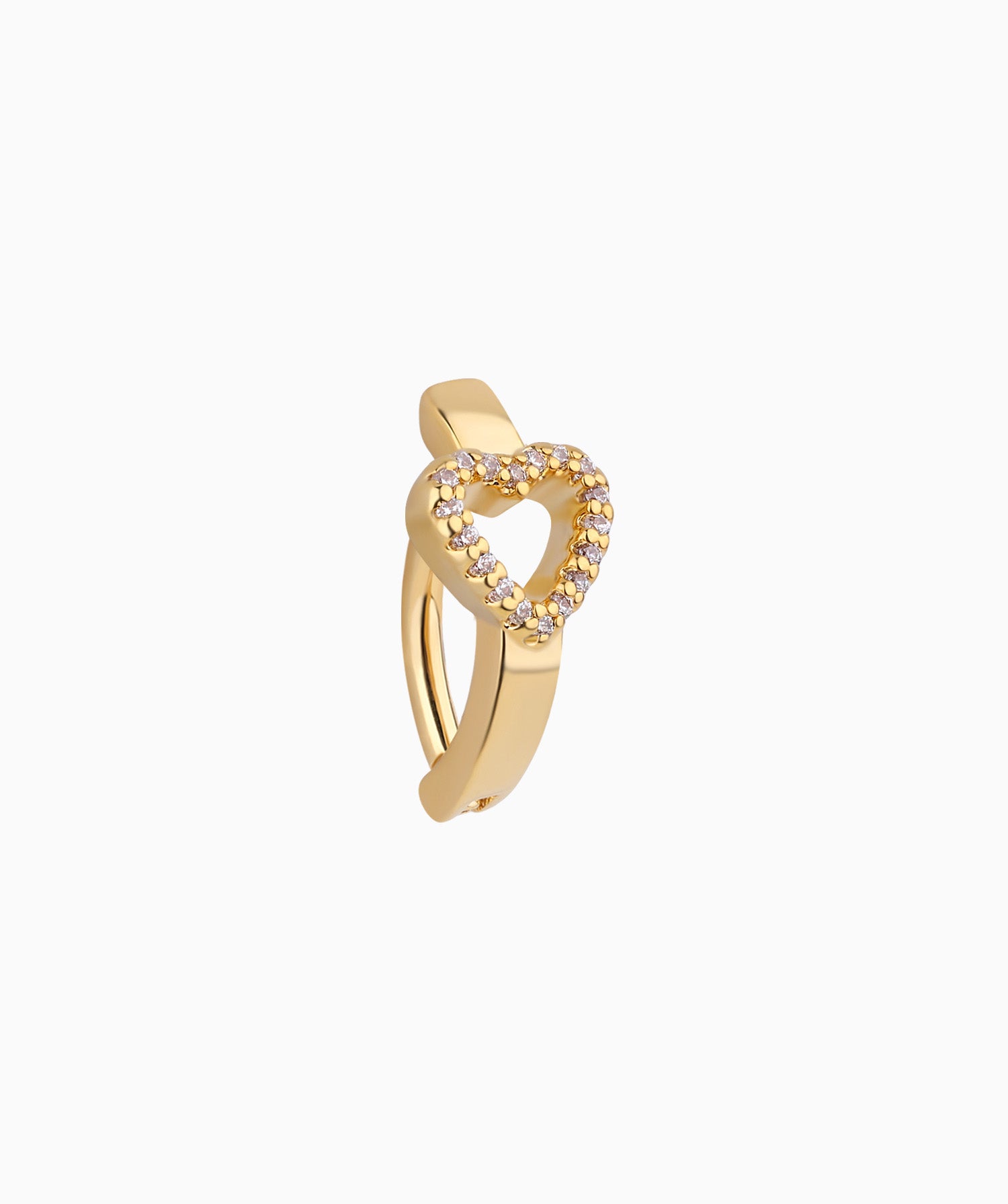 Hollow Heart Belly Clicker - OumoJewelry