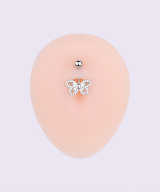 Exquisite Butterfly Belly Ring - OumoJewelry