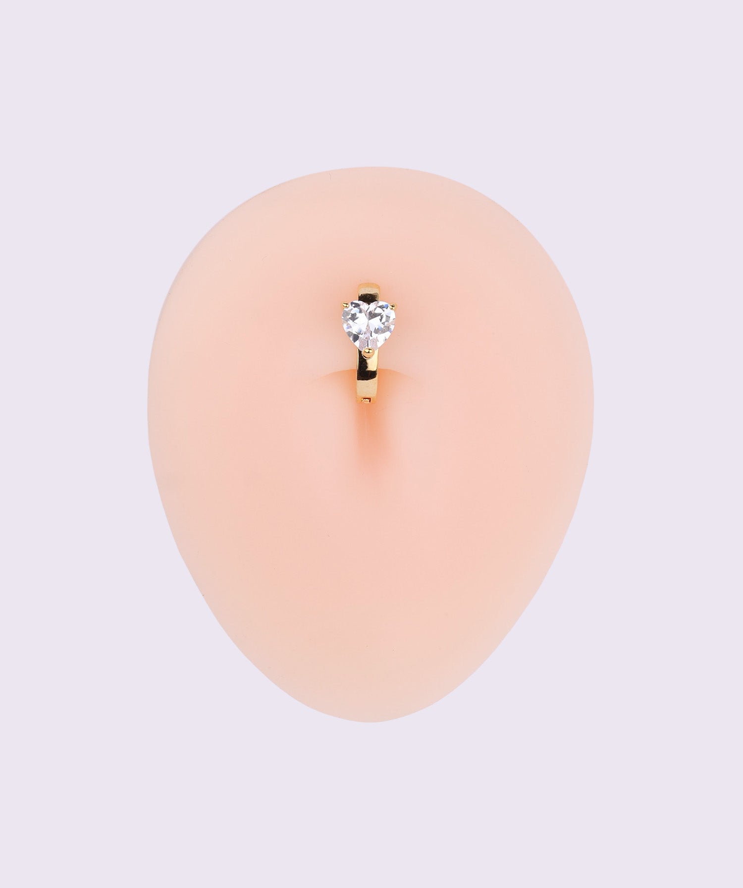 Shiny Heart Belly Clicker - OumoJewelry