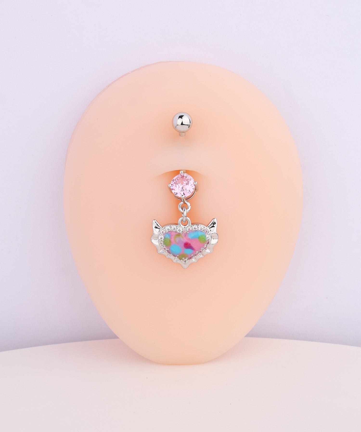 Beautiful Heart Belly Ring - OumoJewelry