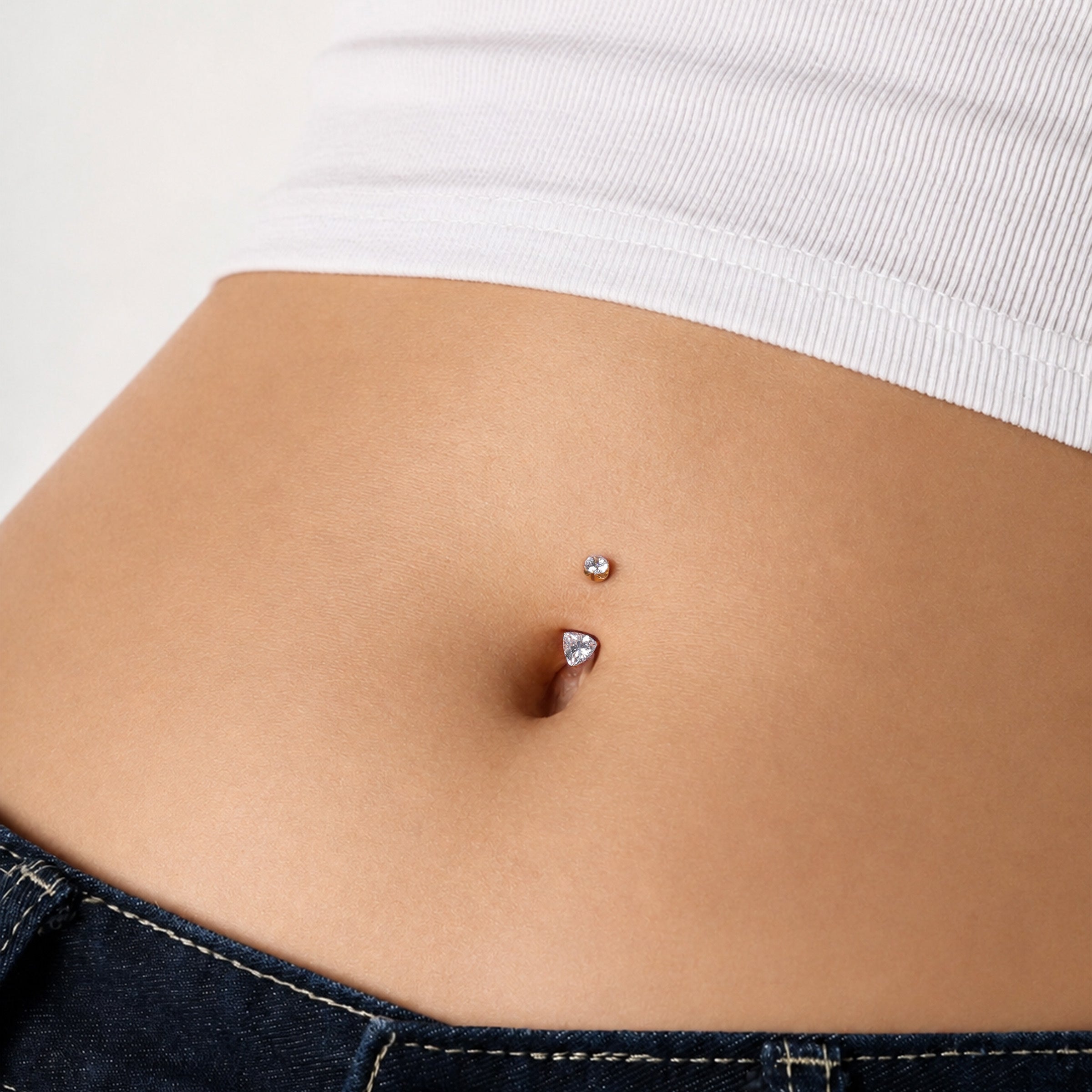 Titanium Rhea Belly Ring