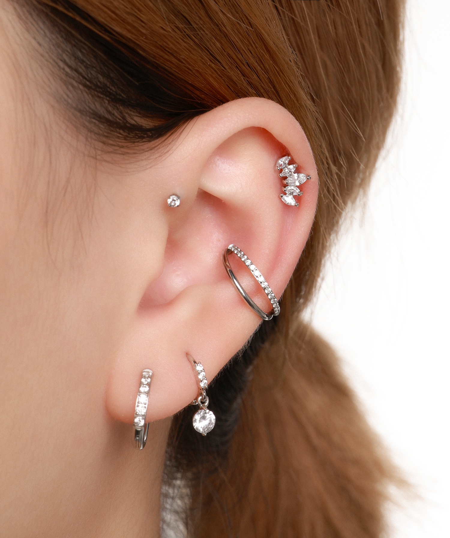 Crown Flatback Stud - OumoJewelry