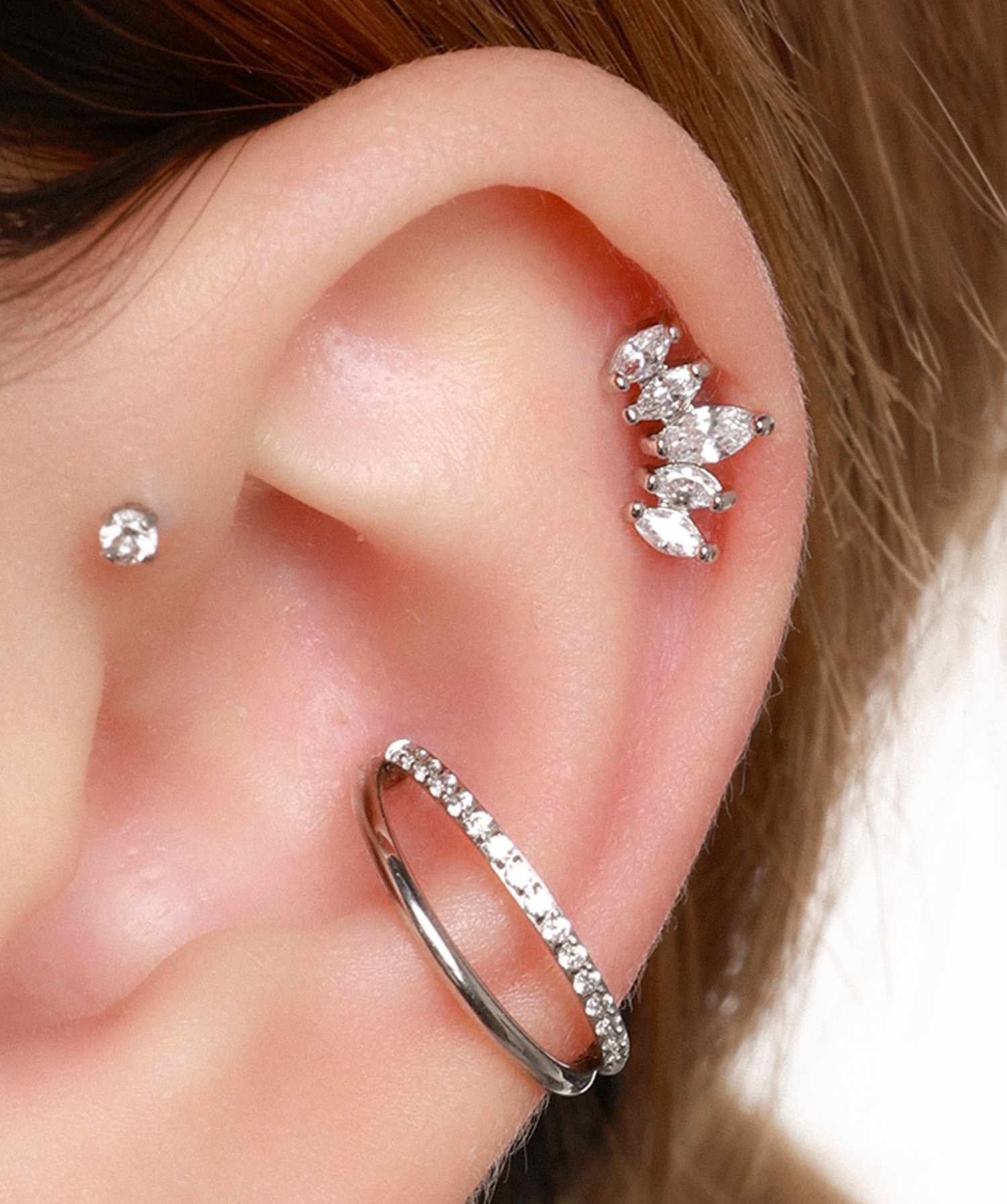 Crown Flatback Stud - OumoJewelry