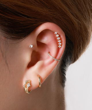 Gems Flat Back Stud - OumoJewelry