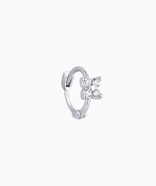 Bella Flower Helix Hoop - OumoJewelry