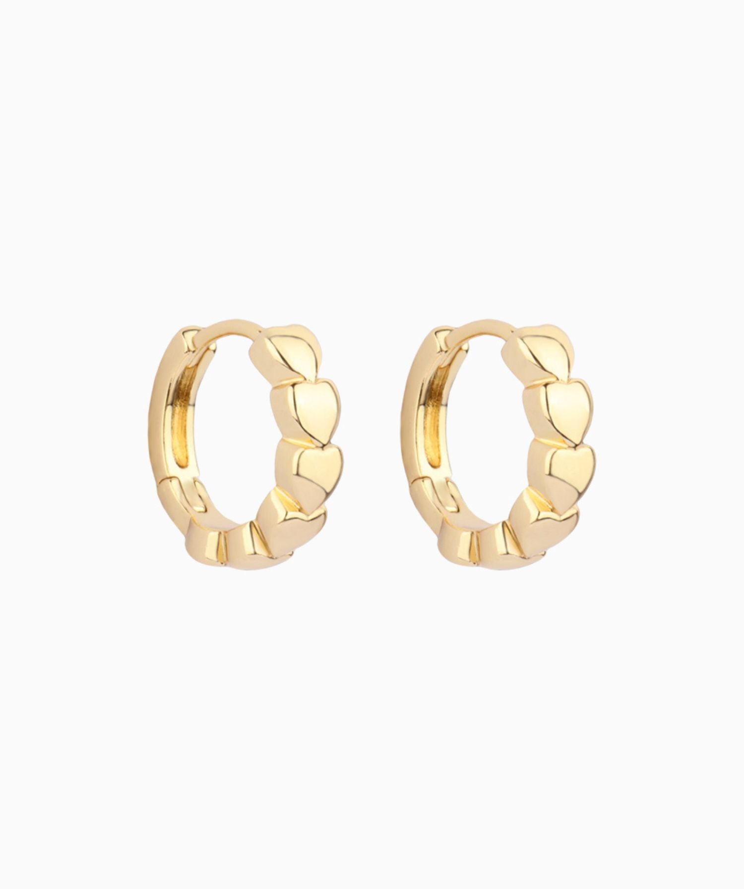 Heart to Heart Hoop Earring - OumoJewelry