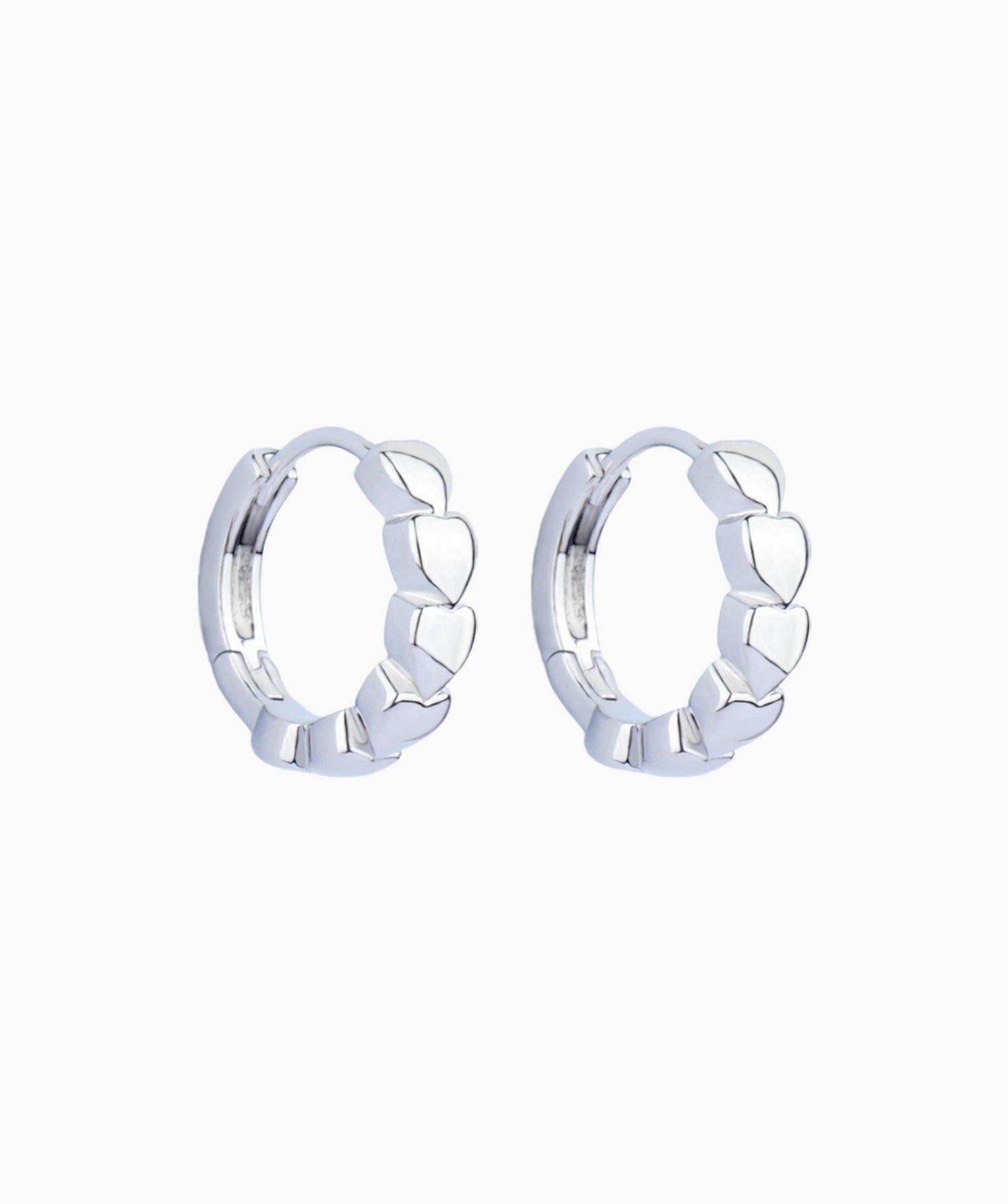 Heart to Heart Hoop Earring - OumoJewelry
