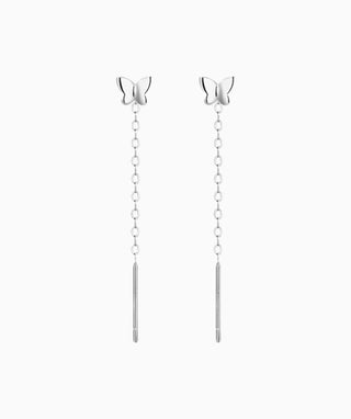 Dancing Butterfly Ear Threads - OumoJewelry