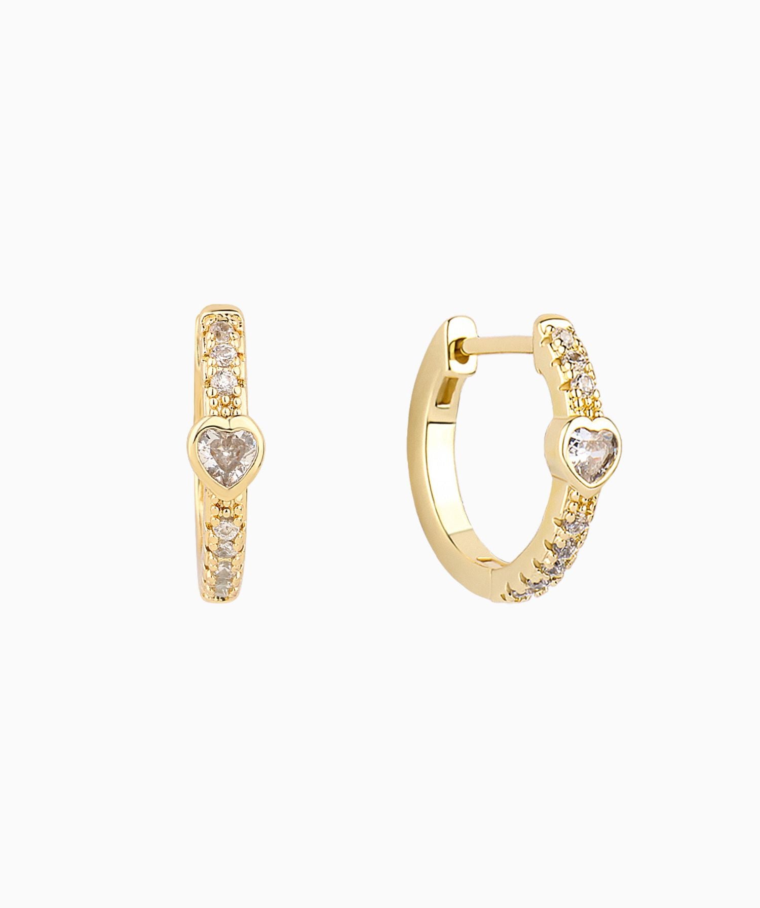 Charm Heart Hoop - OumoJewelry