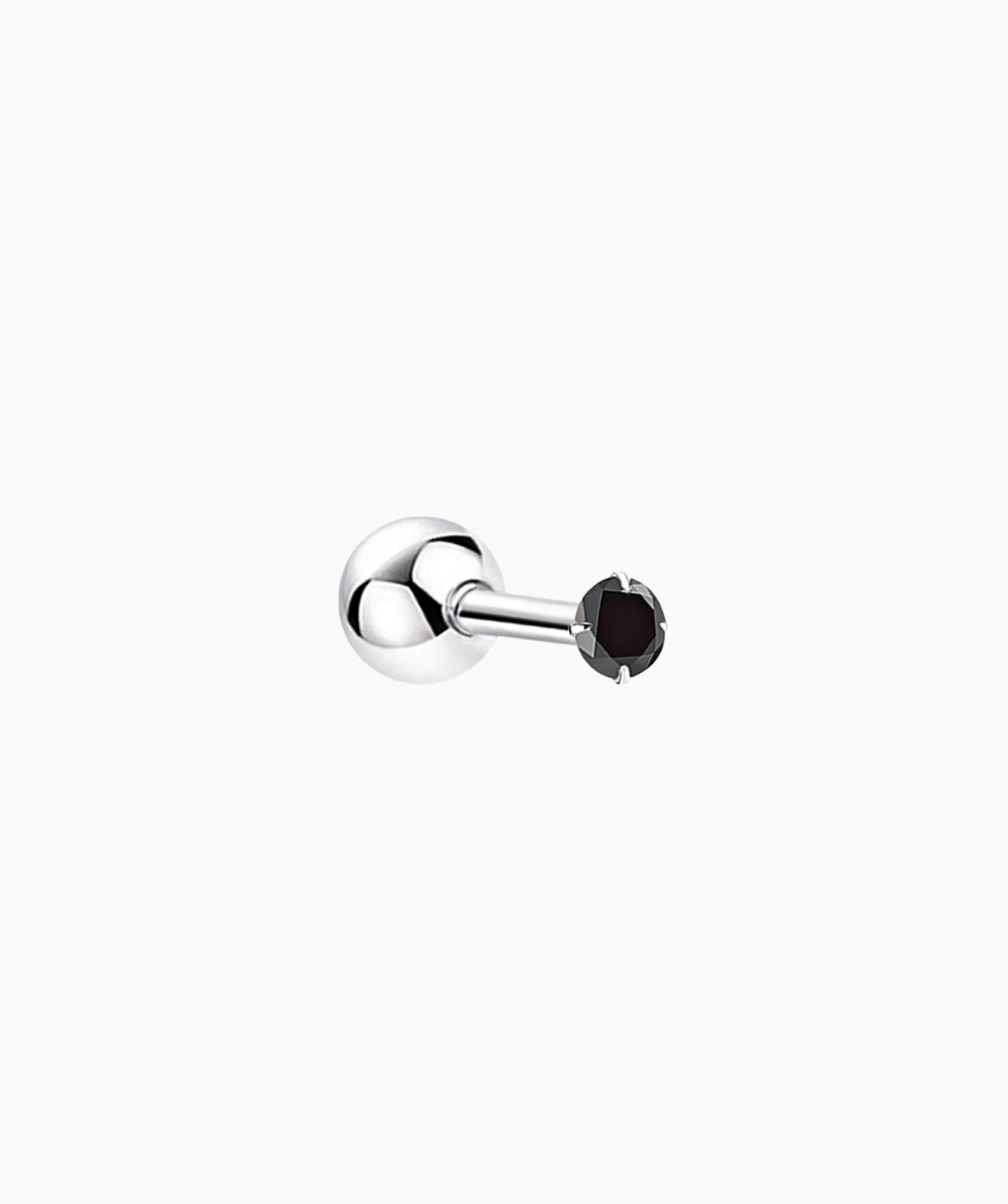 Black Gemstone Stud - OumoJewelry