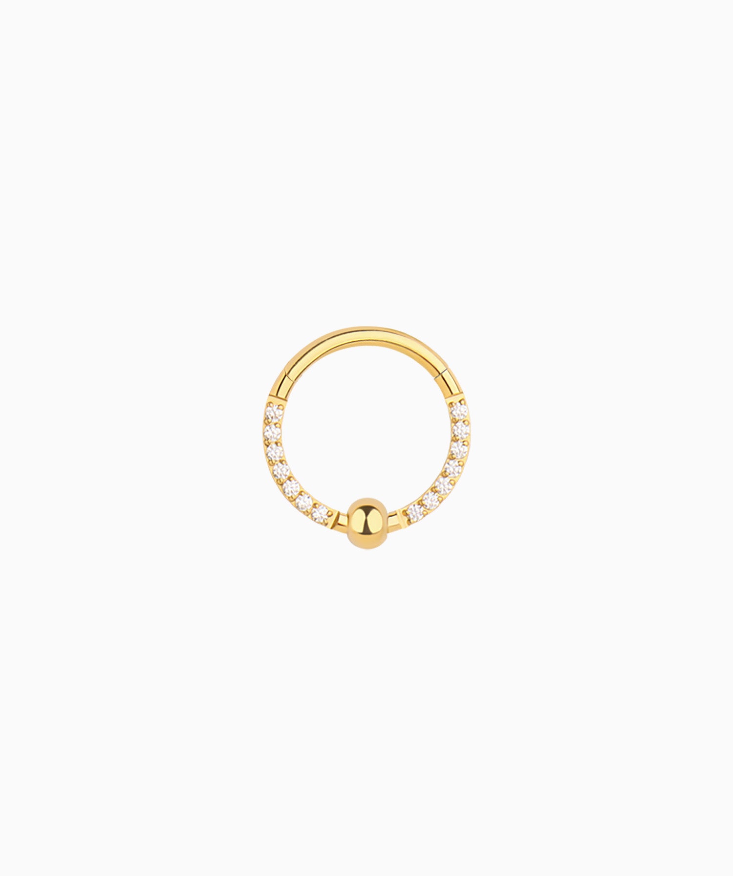 Shiny Gem Clicker Hoop - OumoJewelry