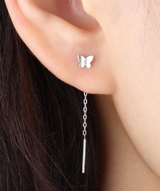 Dancing Butterfly Ear Threads - OumoJewelry