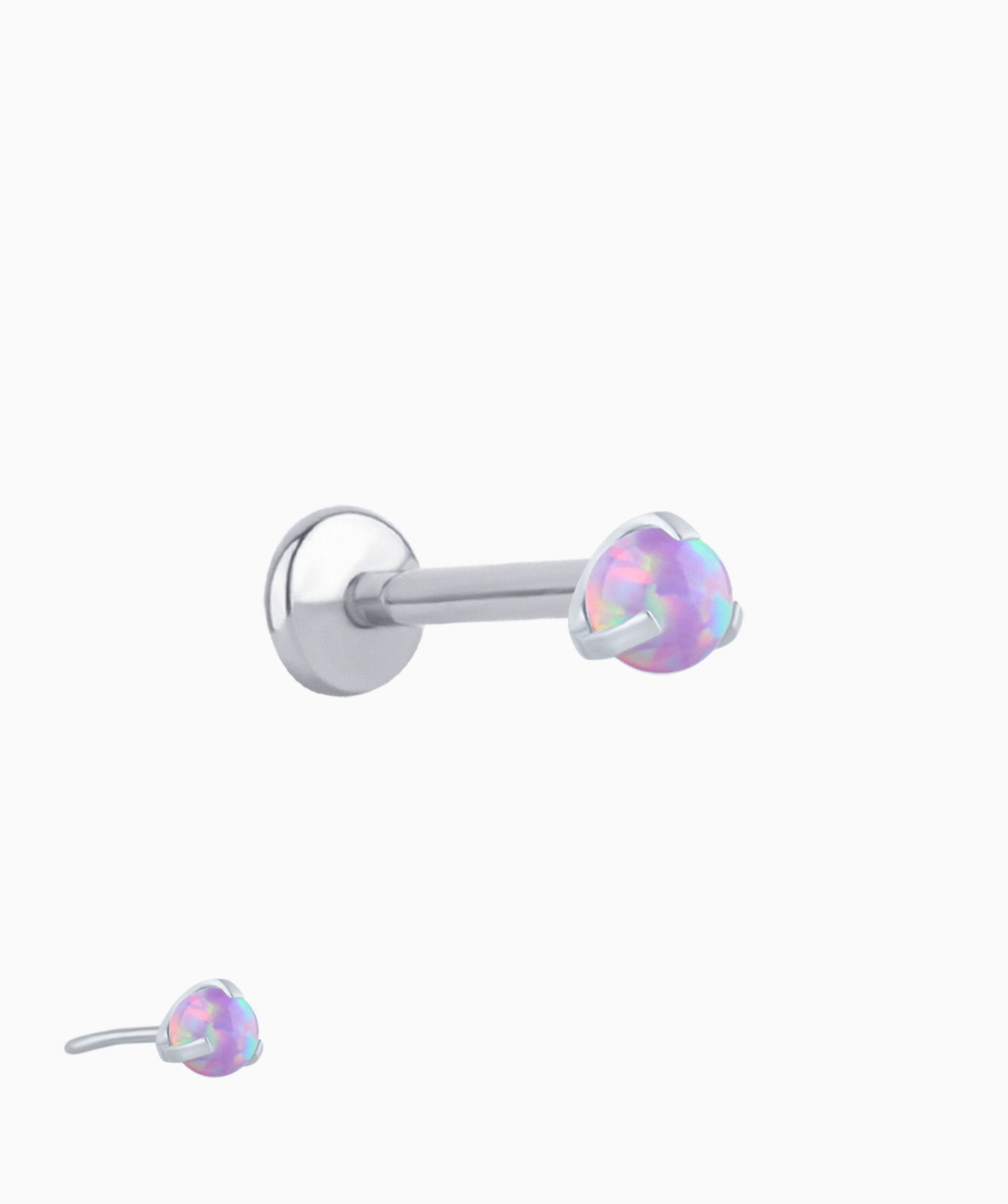Charming Opal Ball Flatback Stud - OumoJewelry