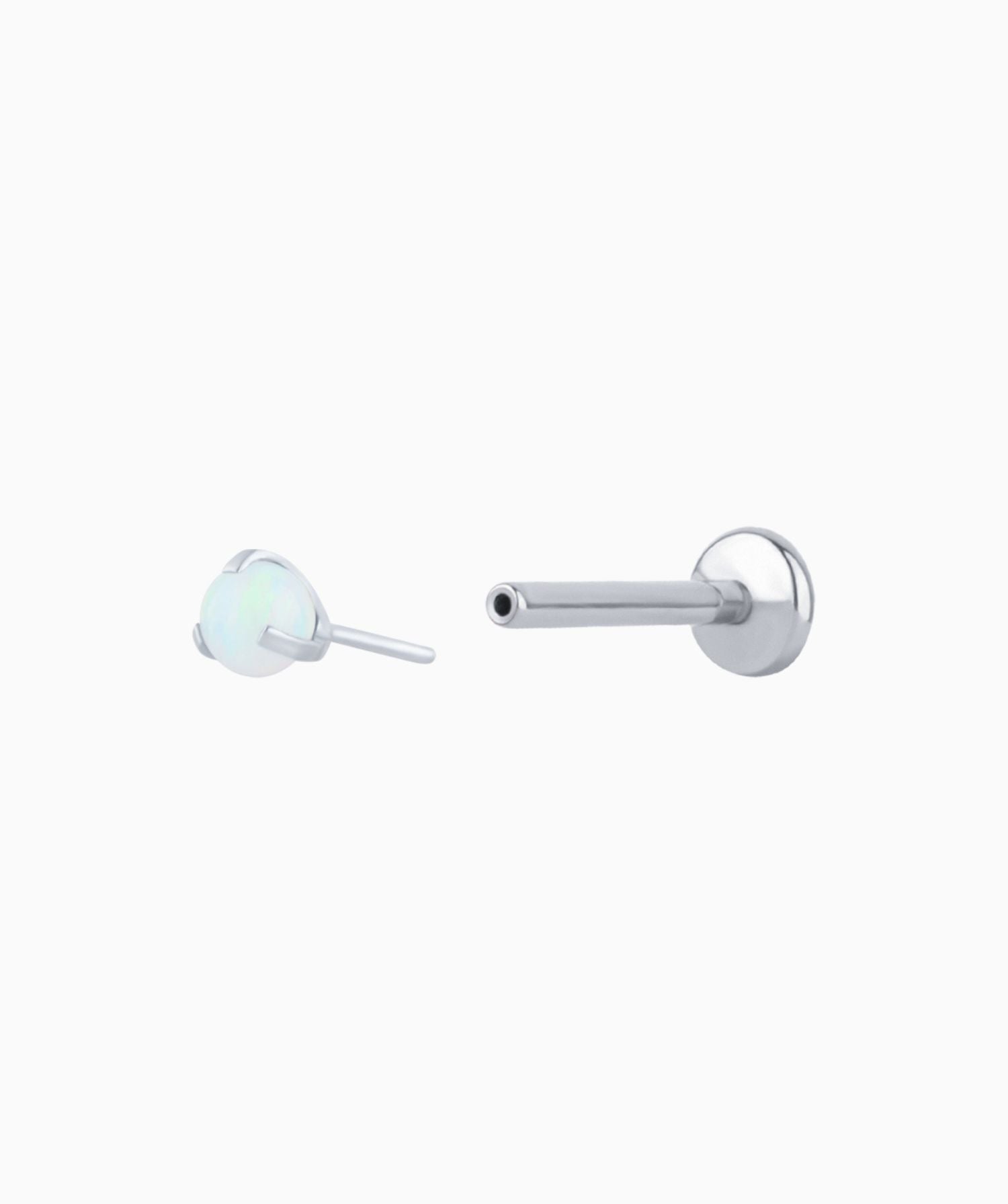 Charming Opal Ball Flatback Stud - OumoJewelry