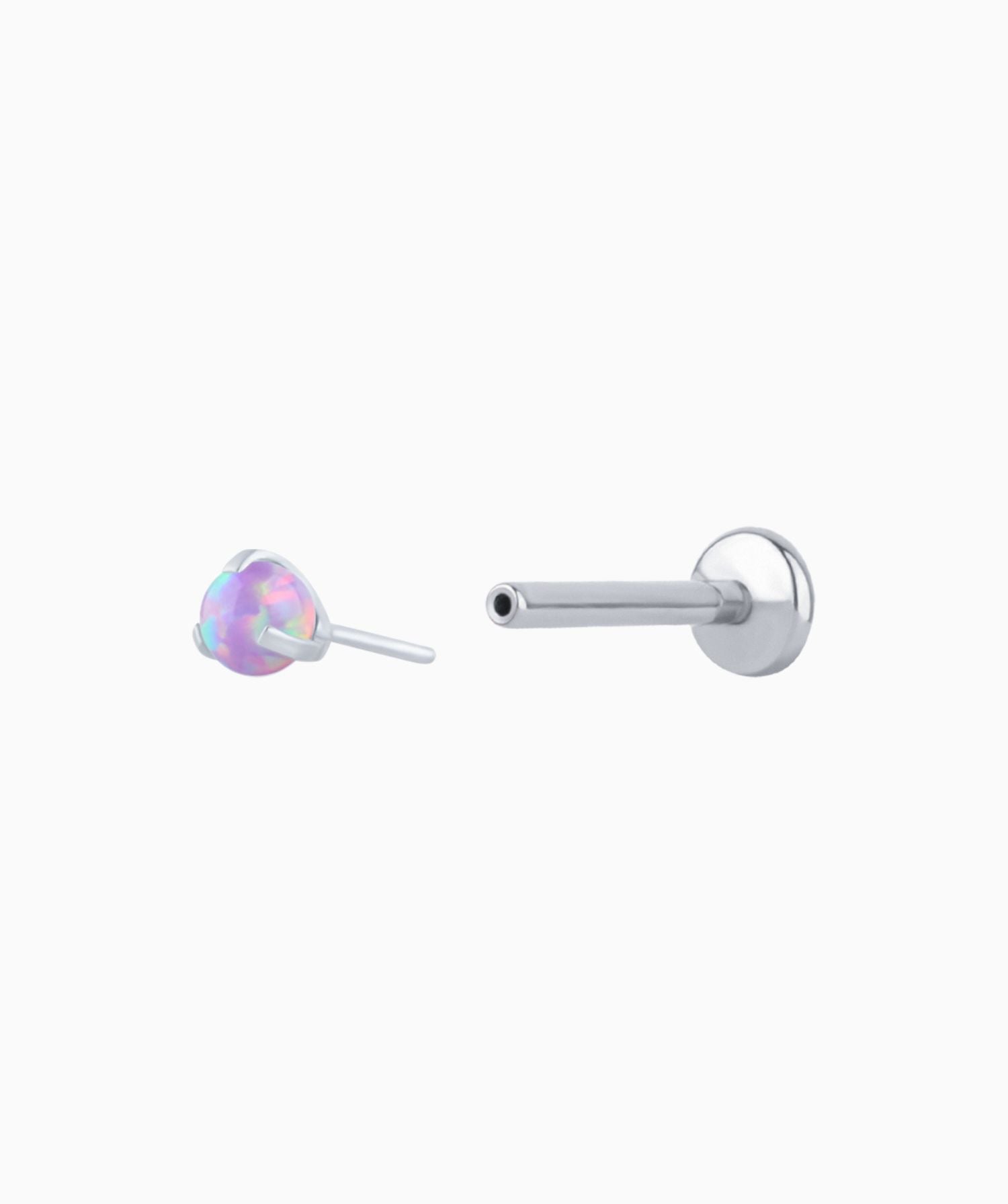Charming Opal Ball Flatback Stud - OumoJewelry