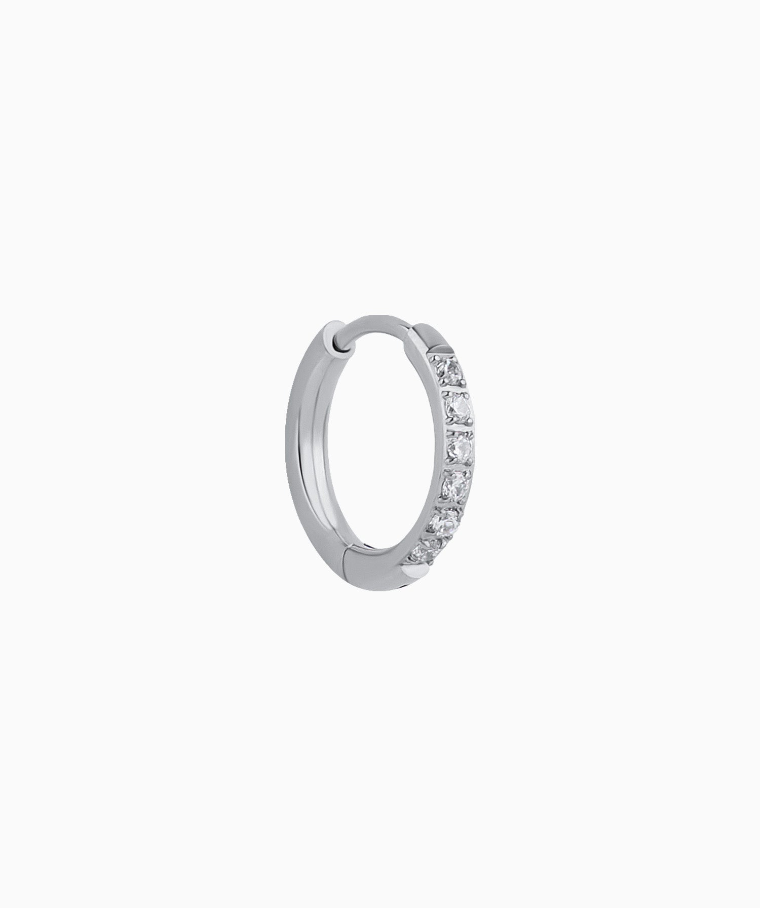 Basic Sparkling Hoop - OumoJewelry