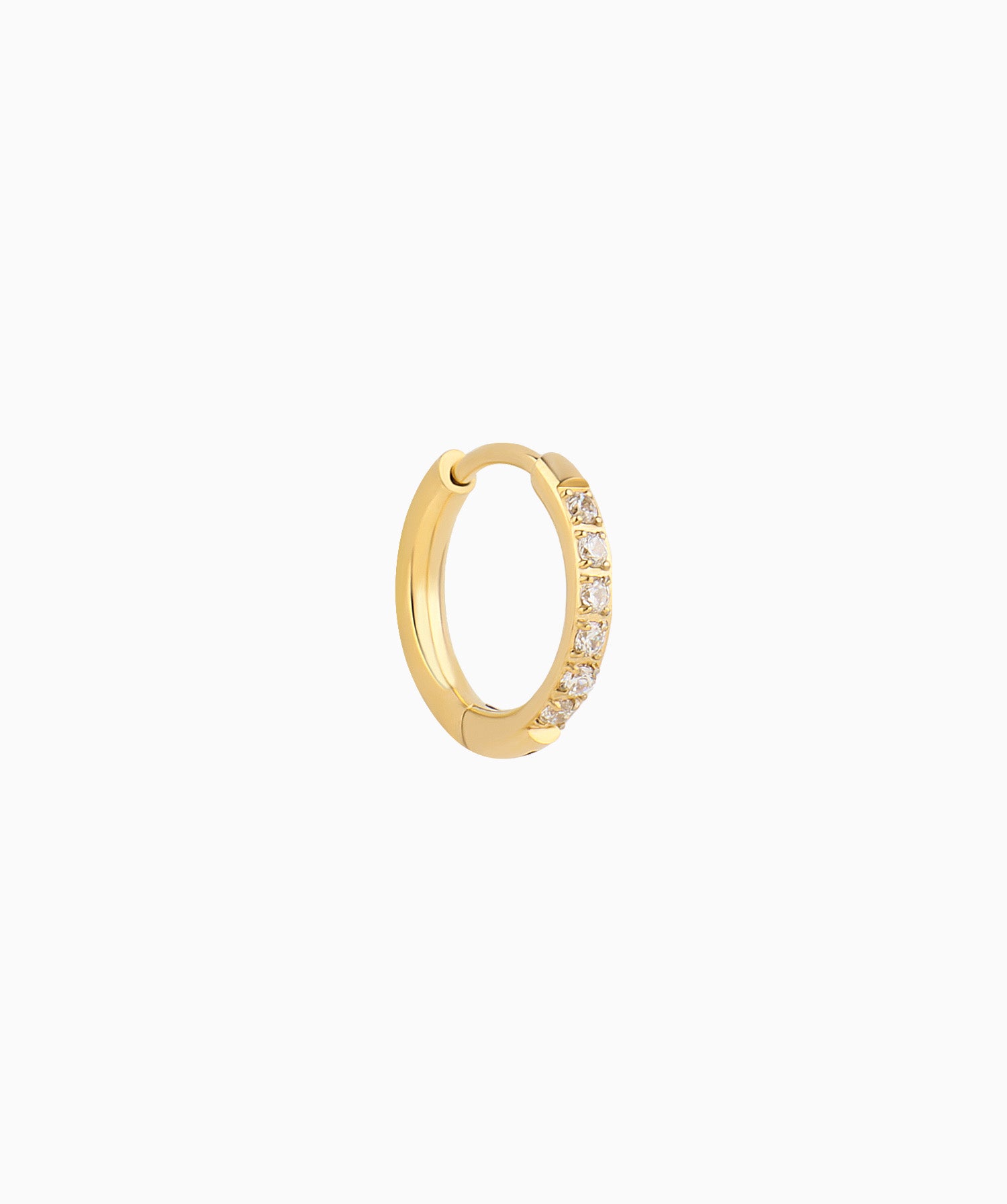 Basic Sparkling Hoop - OumoJewelry