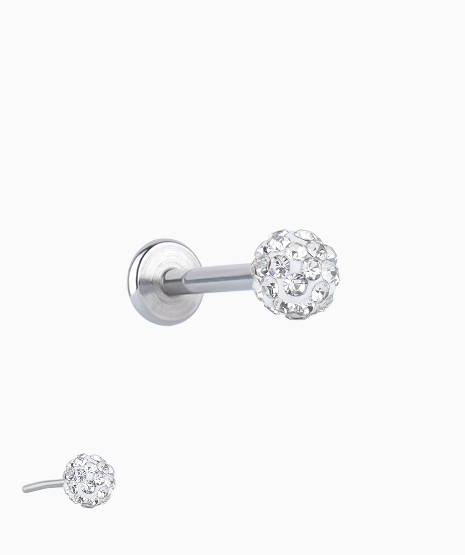 Disco Ball Push-in Flatback Stud - OumoJewelry