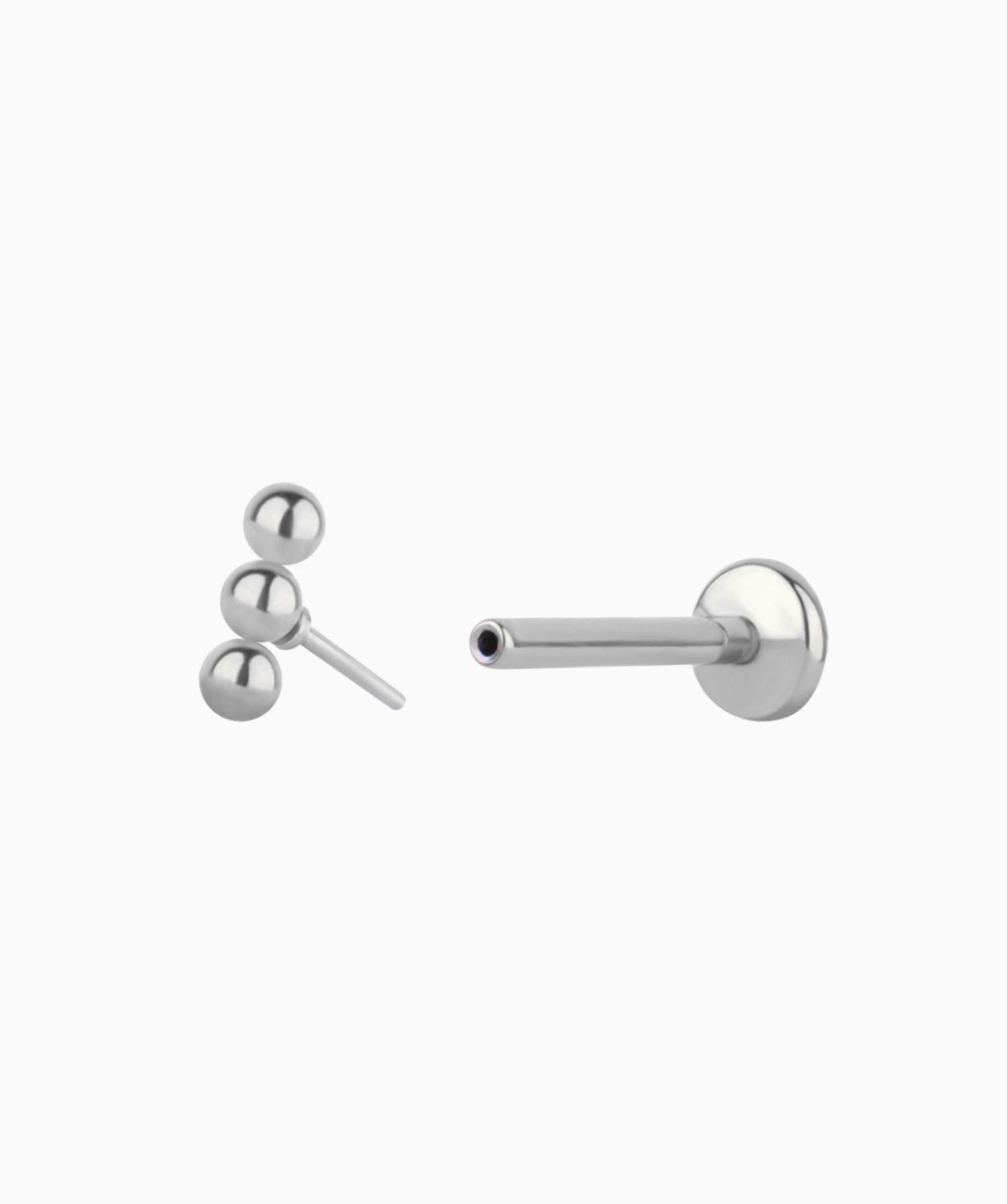 Basic Threadless Flatback Stud - OumoJewelry