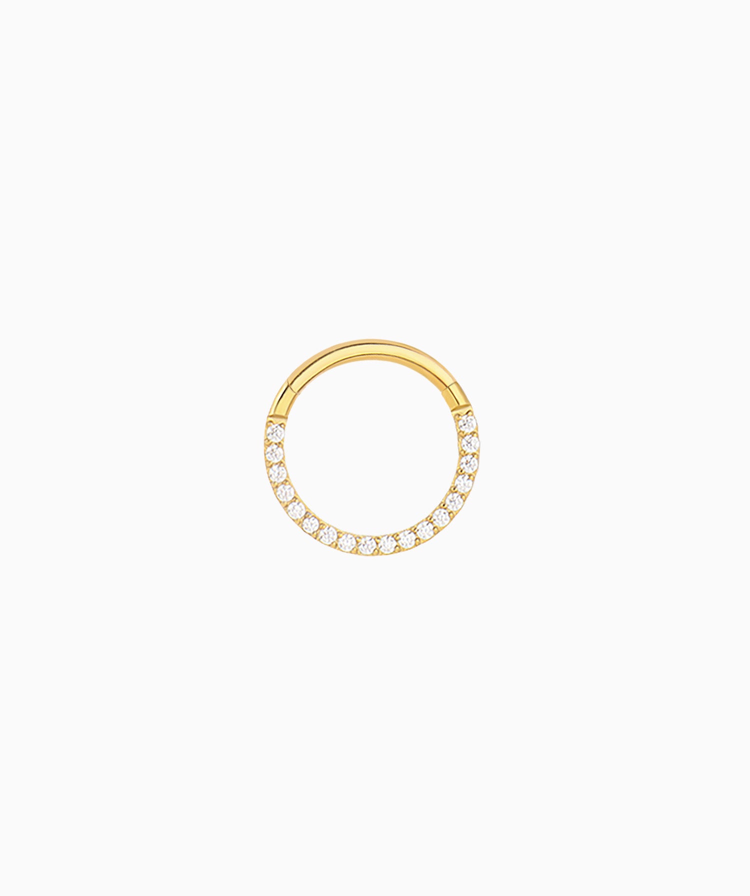 Shiny Gemstones Clicker Hoop - OumoJewelry