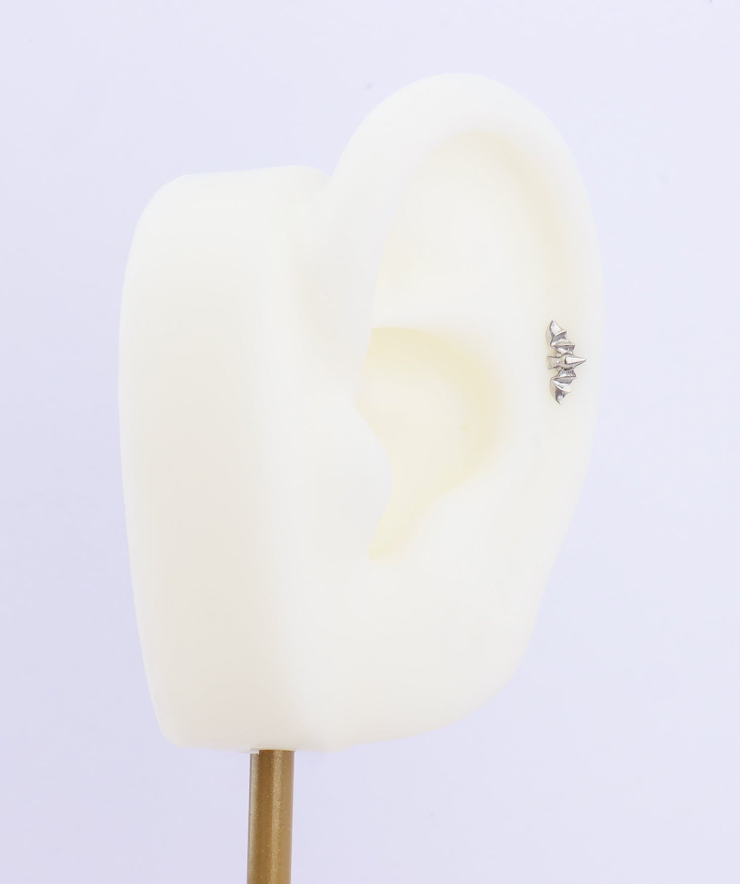 Titanium Bat Flatback Stud - OumoJewelry