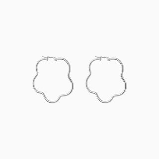 Bold Flower Hoops - OhmoJewelry