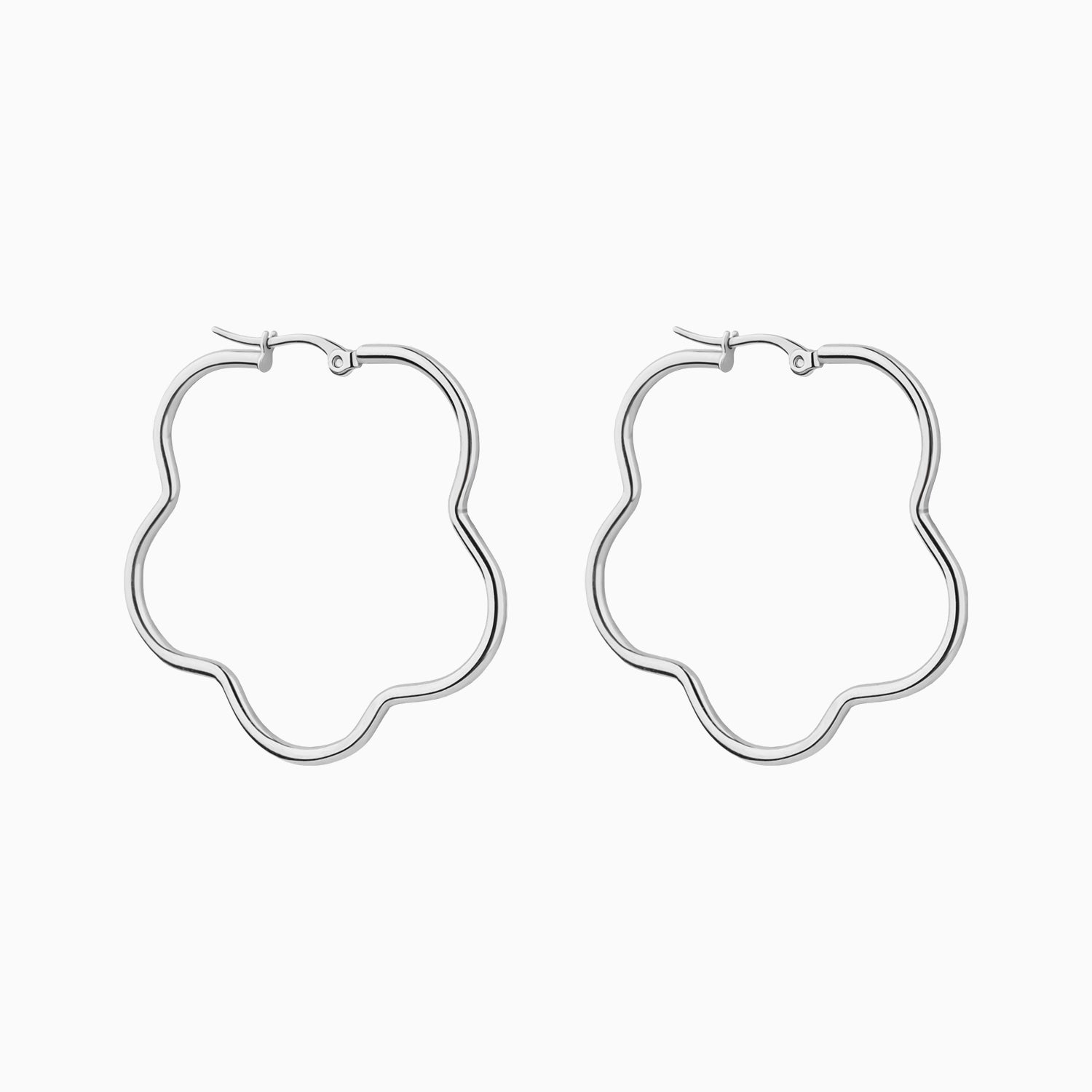 Bold Flower Hoops - OhmoJewelry